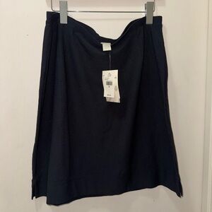 J. Jill Black A-Line Knit Skirt